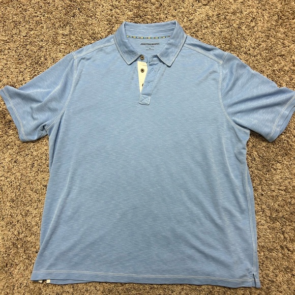 Men’s Johnston & Murphy Vintage Slub Polo - Picture 3 of 3
